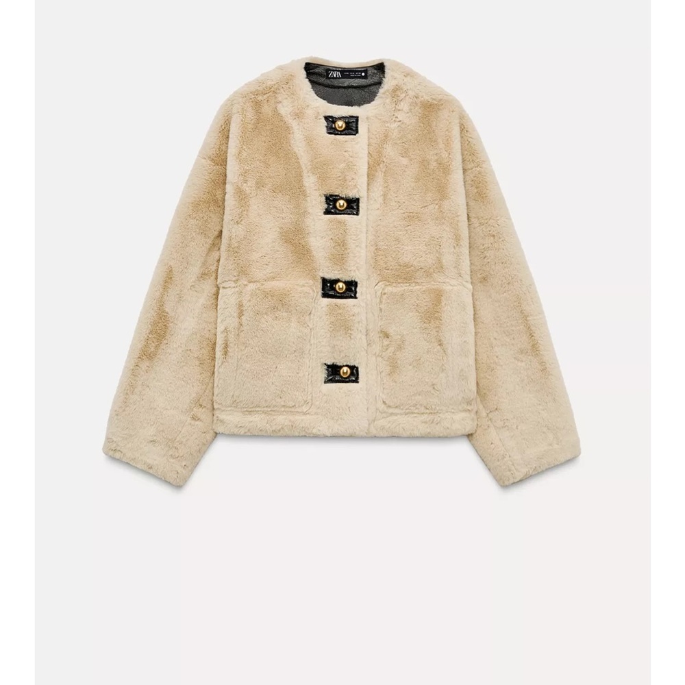 Zara Faux Fur Jacket ZW Collection